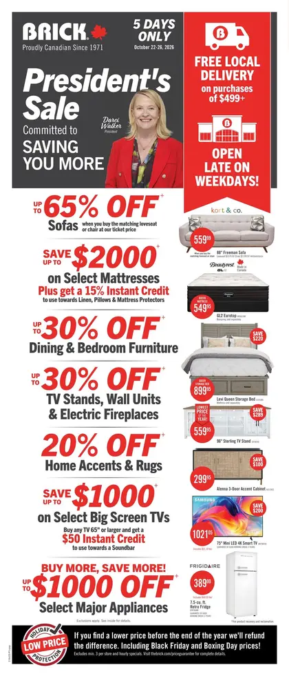 The Brick President's Sale