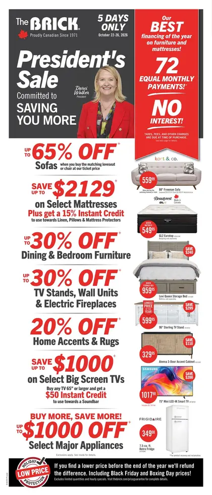 The Brick President's Sale