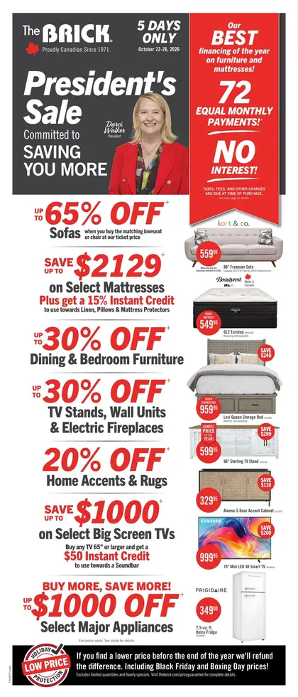 The Brick President's Sale