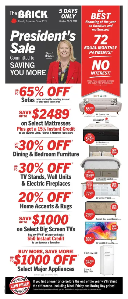 The Brick President's Sale