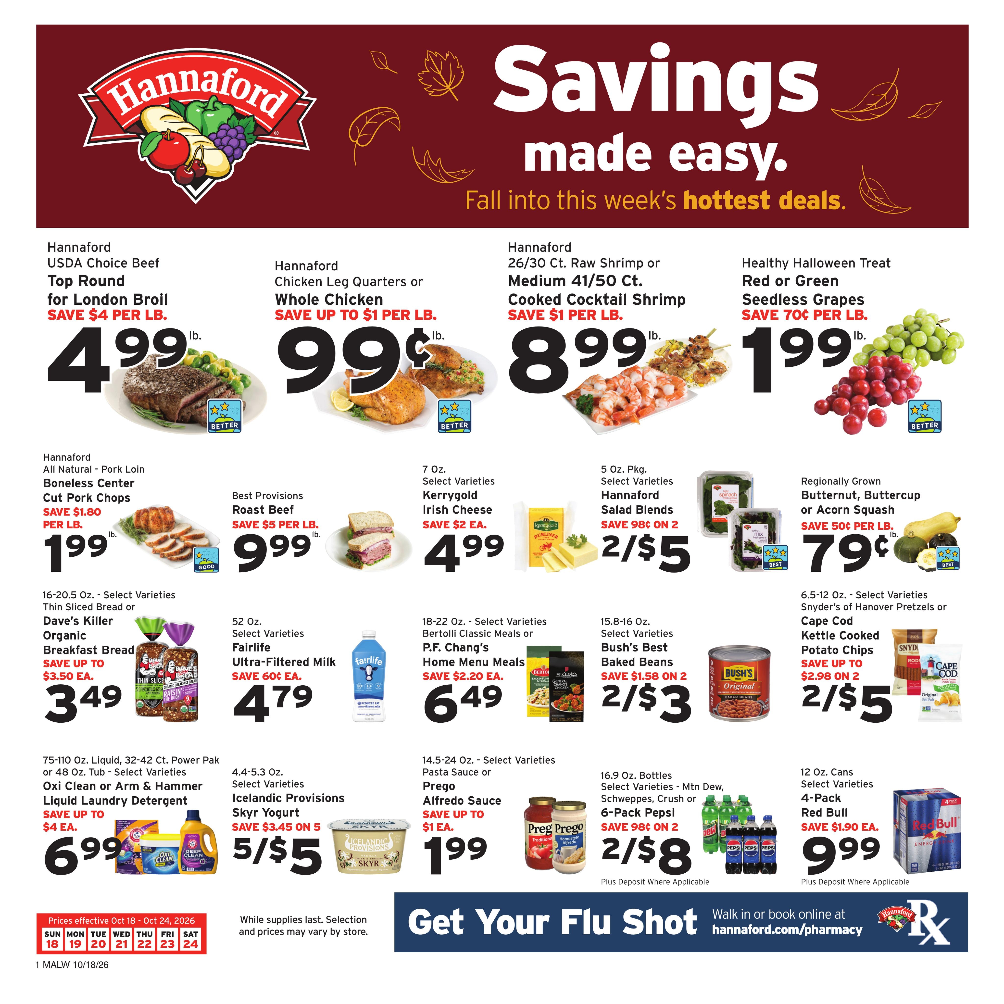 Hannaford weekly ad page 1