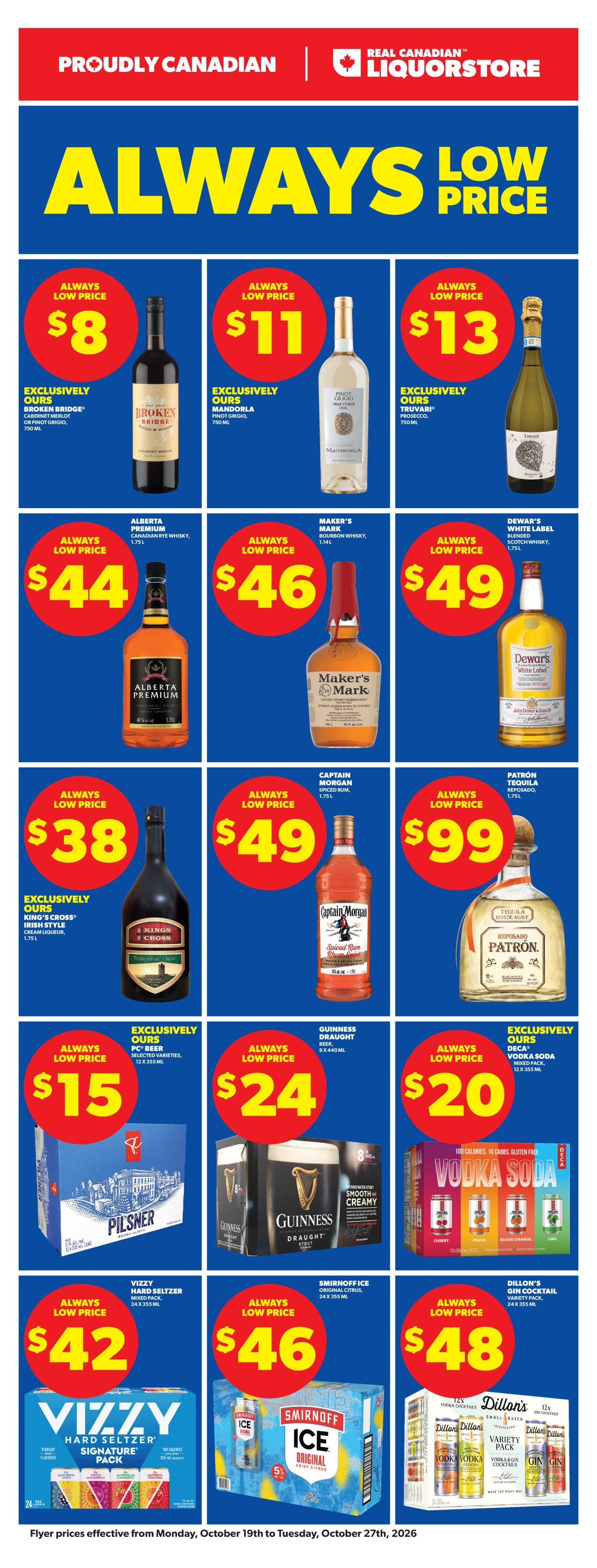 Real Canadian Liquor Store flyer page 1