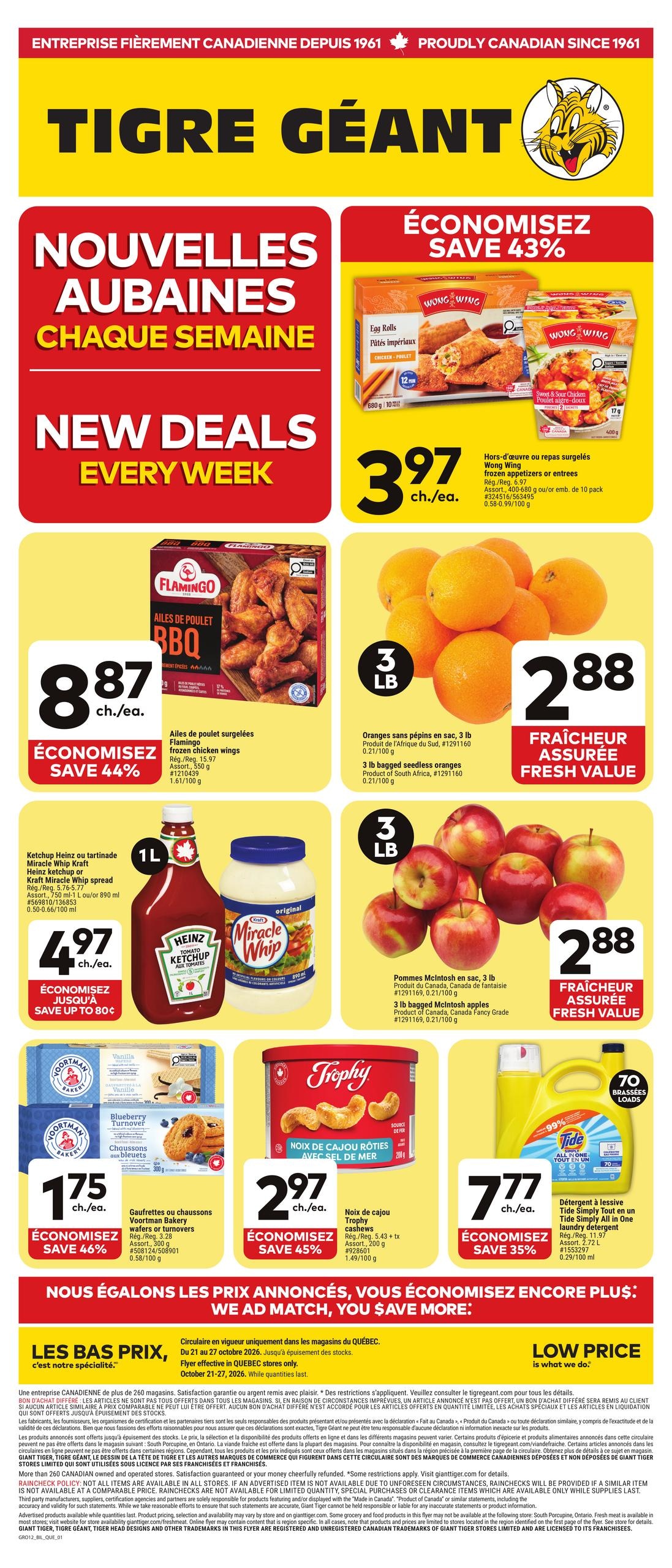 Giant Tiger flyer page 1