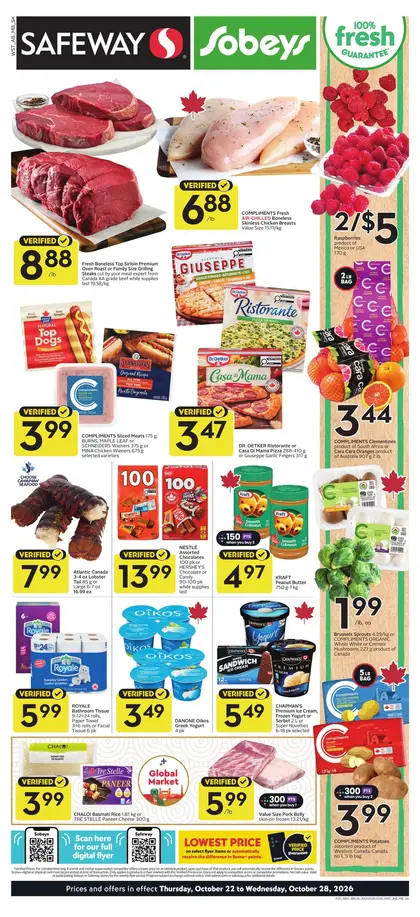 Sobeys Weekly eFlyer 10/22 -10/28