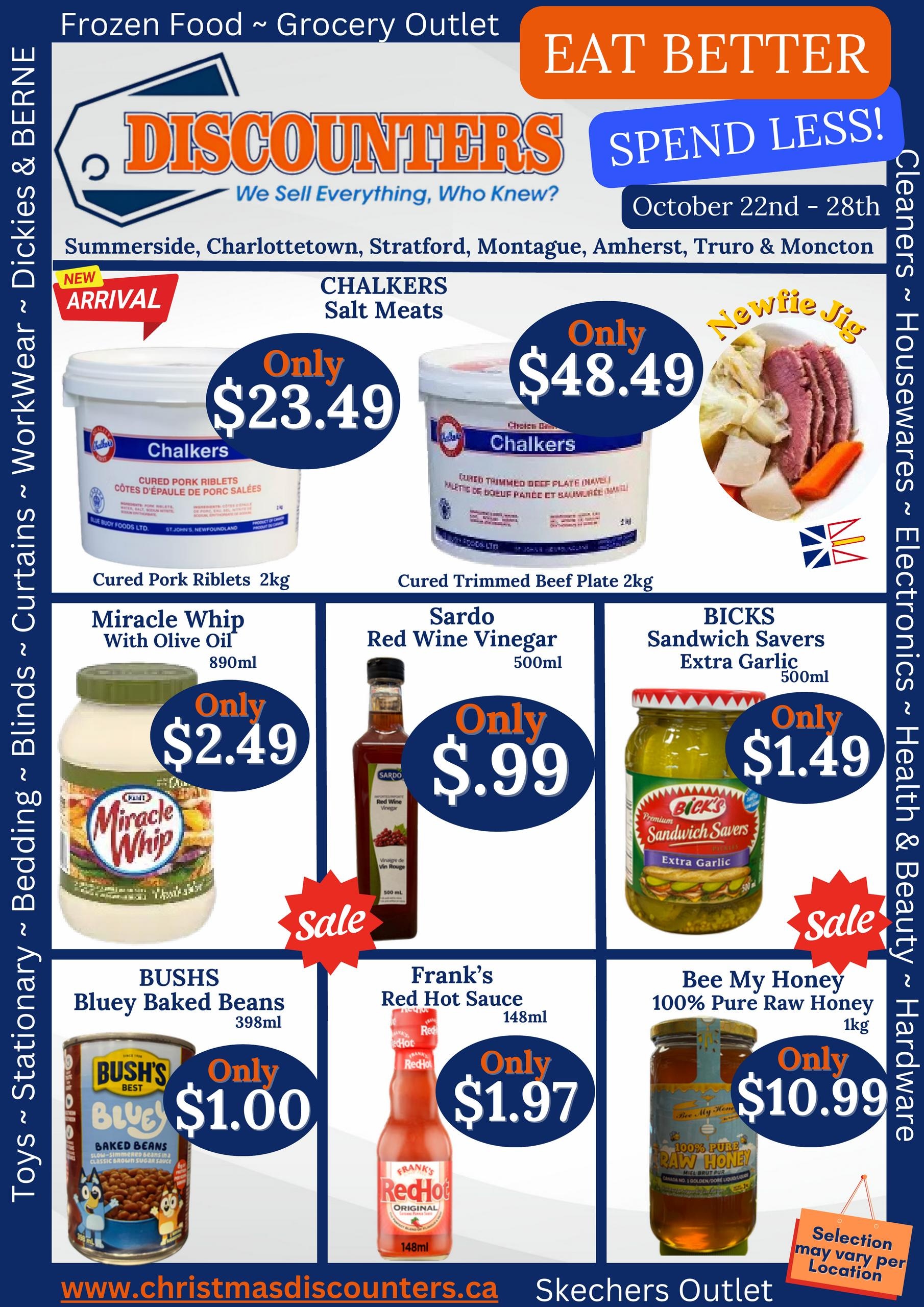 Discounters flyer page 1