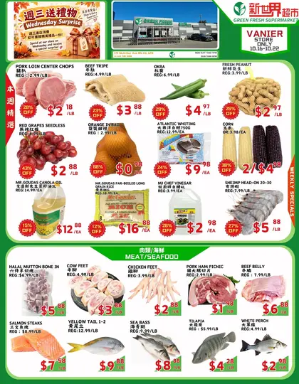 Green Fresh Supermarket Indexed Weekly