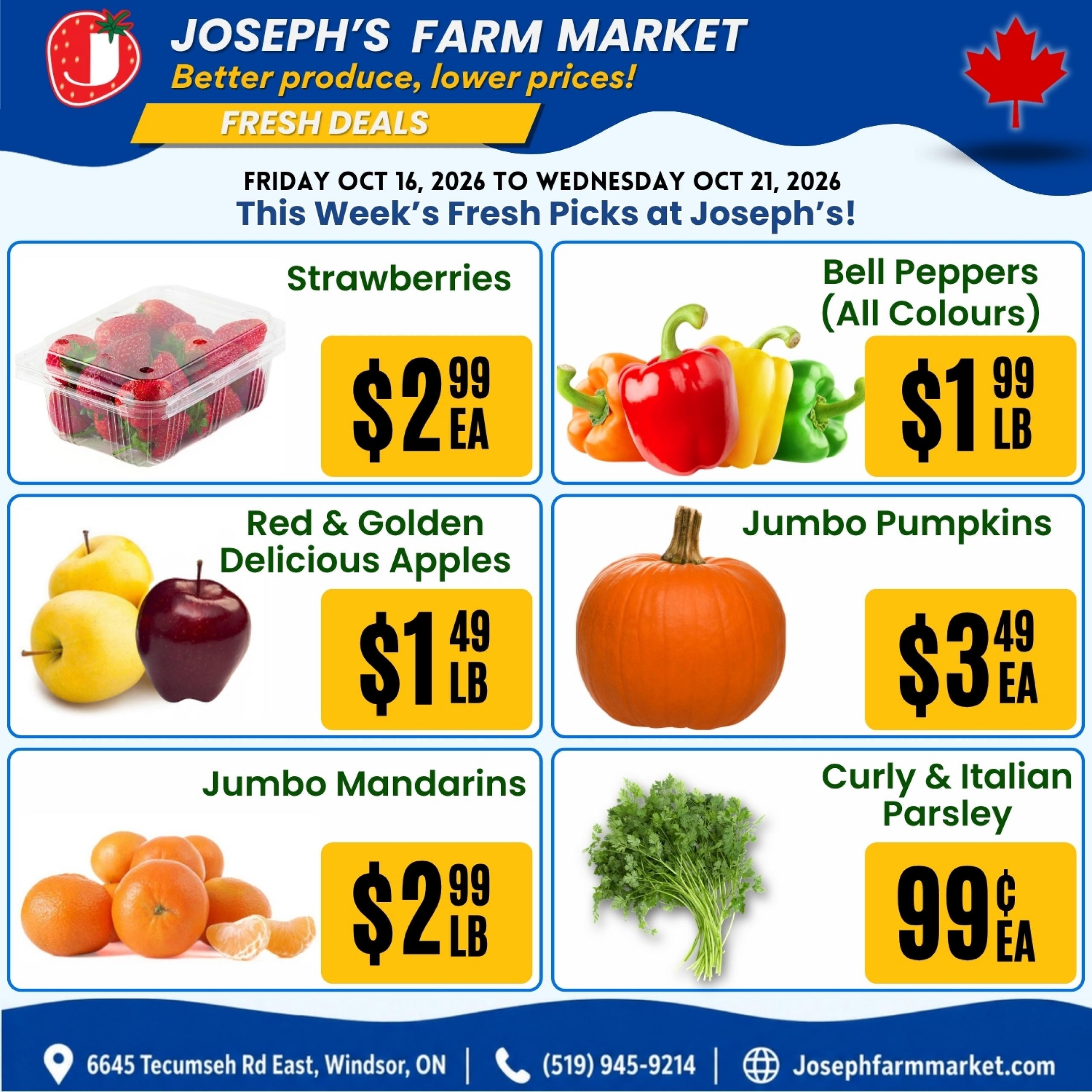 Joseph's Farm Market flyer page 1