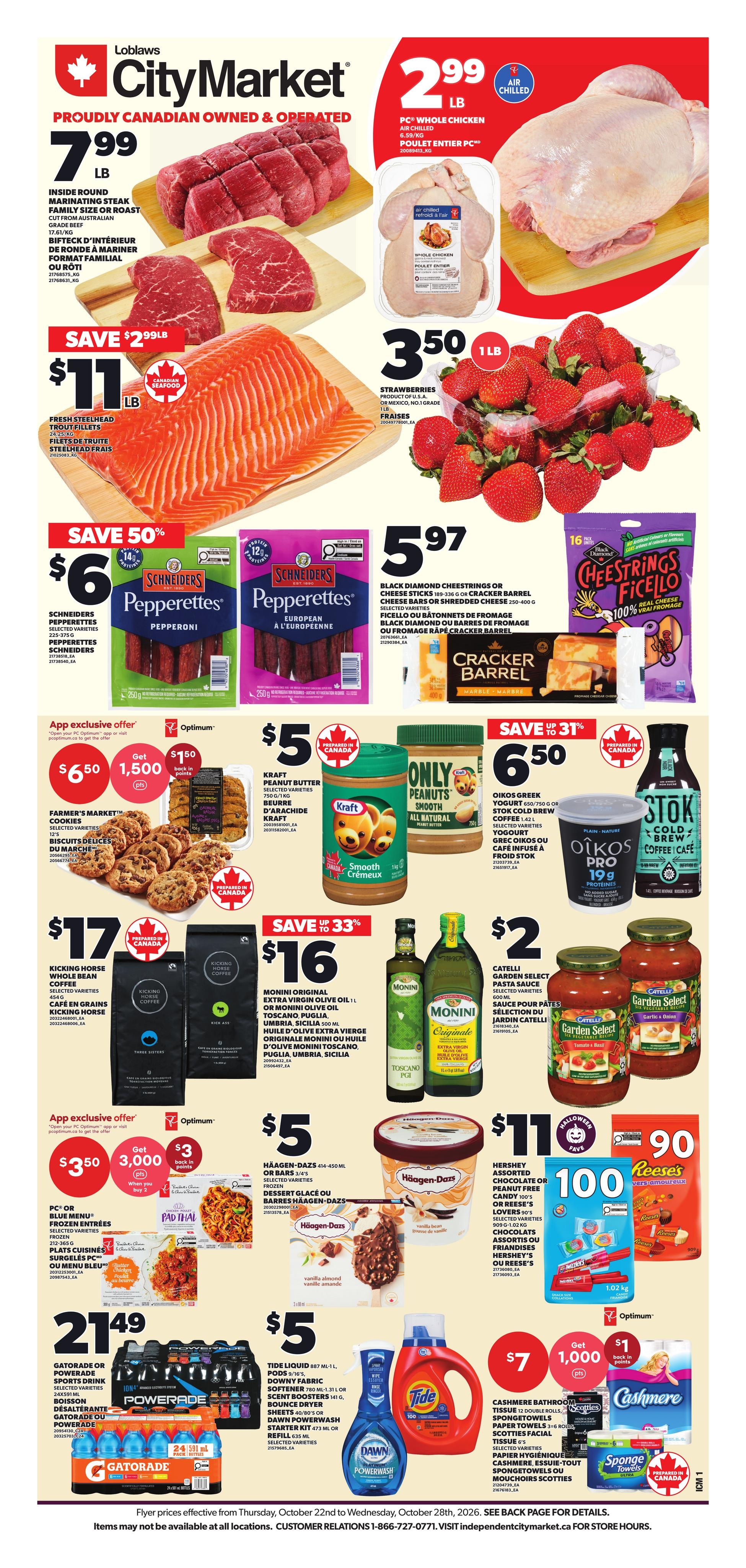 Independent City Market flyer page 1