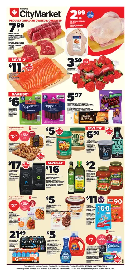Independent City Market Weekly Flyer - Valid Thursday, October 22 - Wednesday, October 28