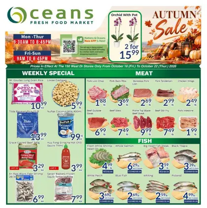 Oceans Fresh Food Market Indexed Weekly