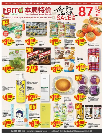 Terra Foodmart Indexed Weekly