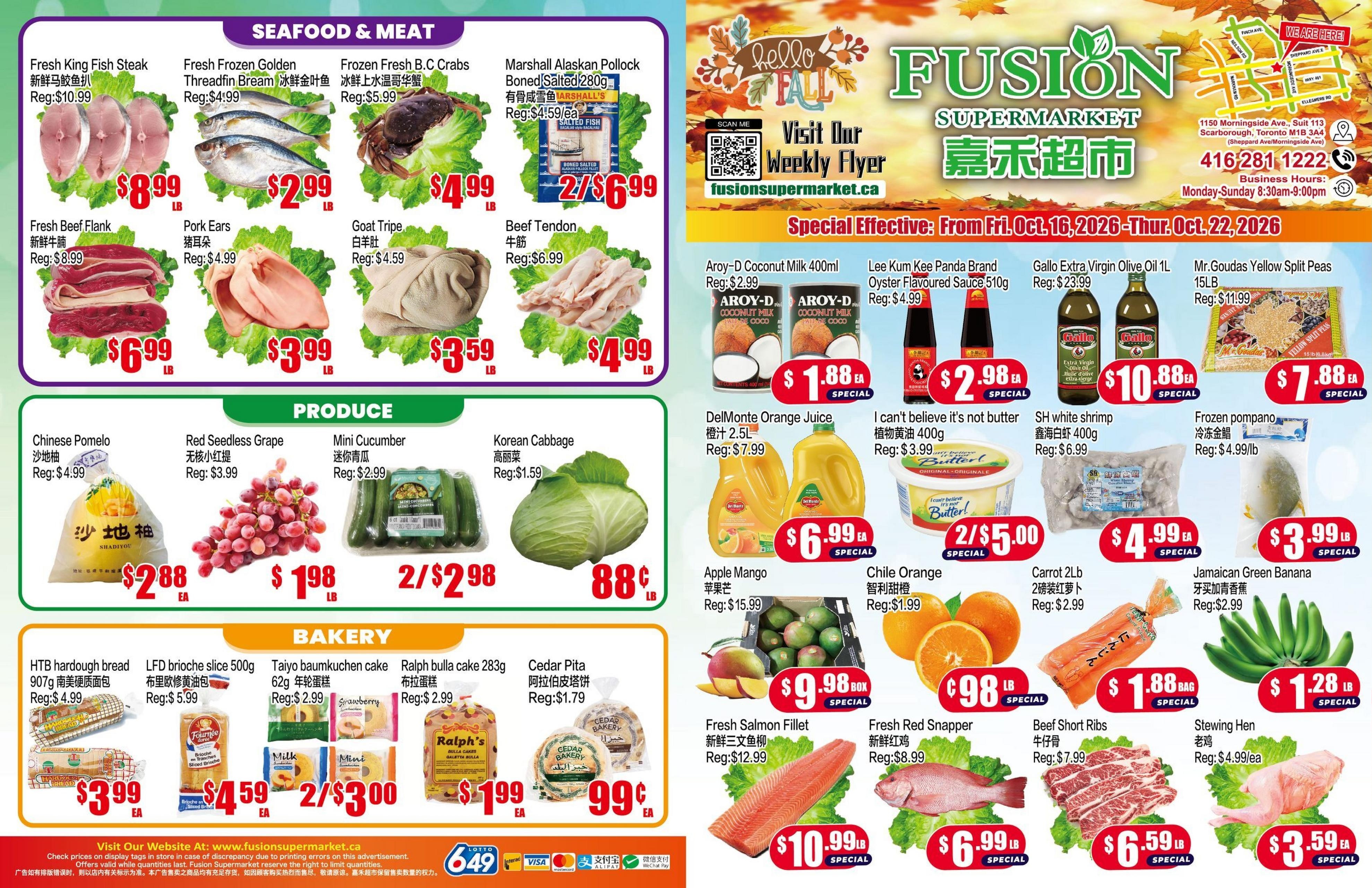 Fusion Supermarket flyer page 1