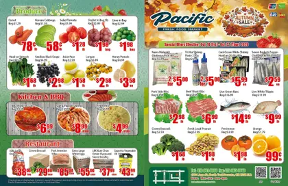 Pacific Fresh Food Market Indexed Weekly