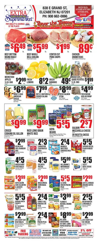 Extra Supermarket Indexed Bi-Weekly