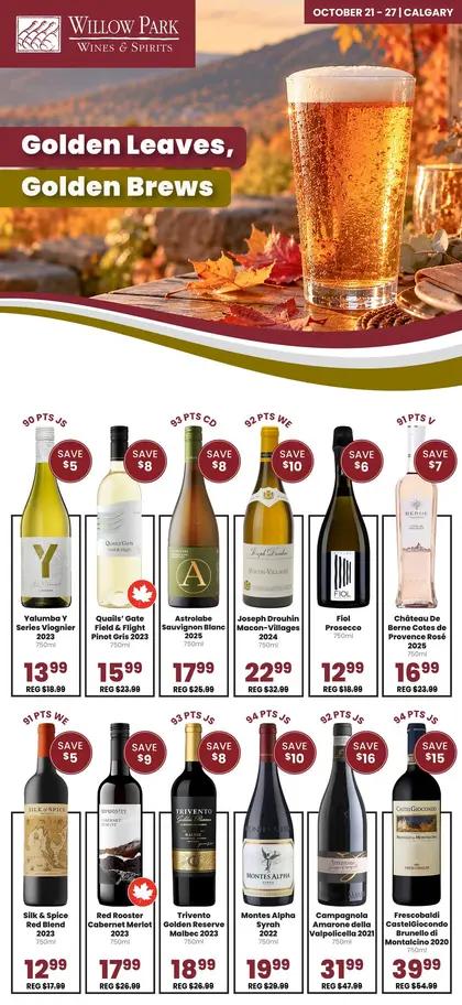 Willow Park Wines & Spirits Flyer