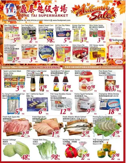 Tone Tai Supermarket Indexed Weekly