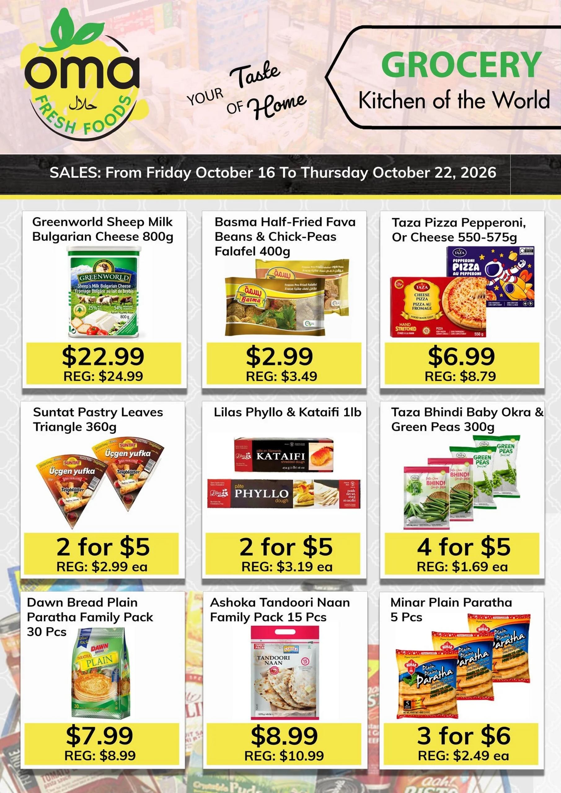 Oma Fresh Foods flyer page 1