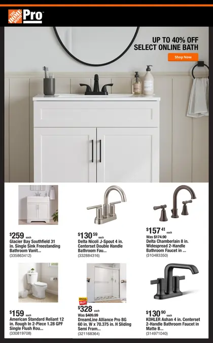 Home Depot Shop Pro Ad