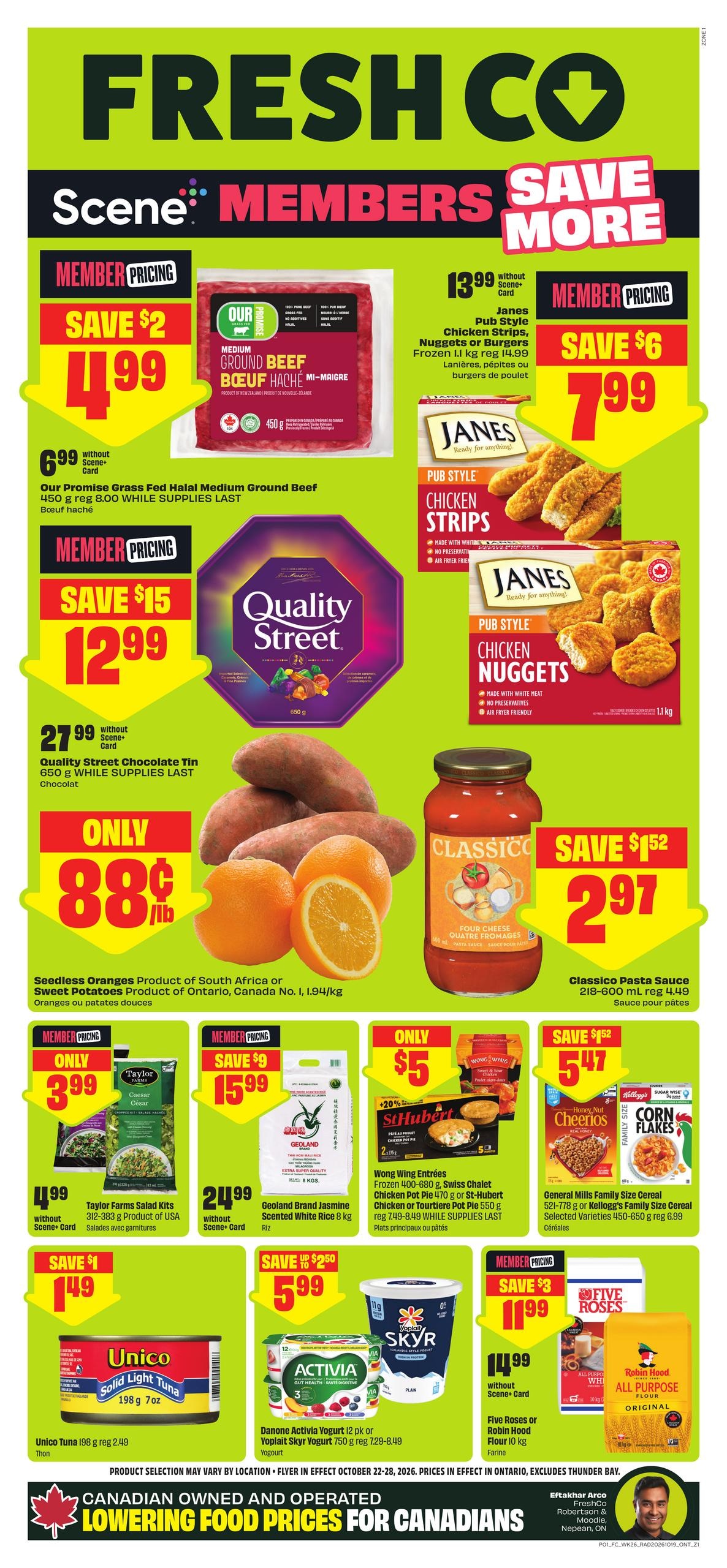 FreshCo flyer page 1