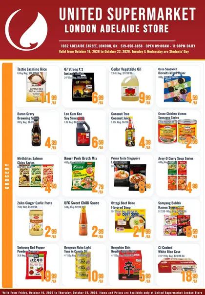 United Supermarket Indexed Weekly
