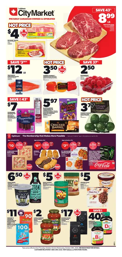 Loblaws Weekly Flyer - Valid Thursday, October 22 - Wednesday, October 28