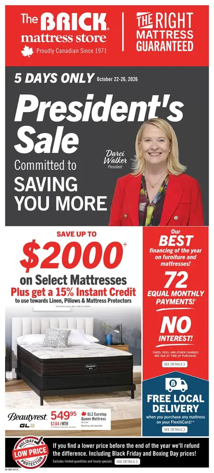 The Brick Mattress Store The Right Mattress Guaranteed