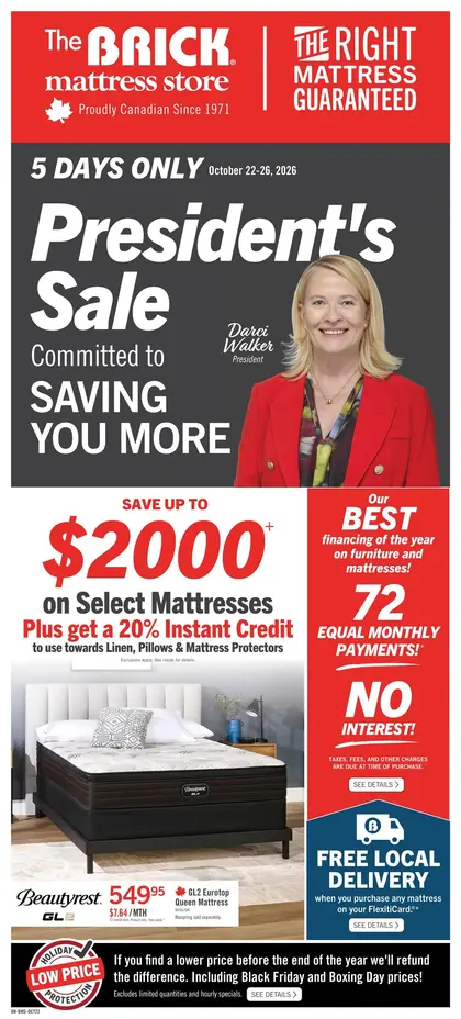 The Brick Mattress Store The Right Mattress Guaranteed