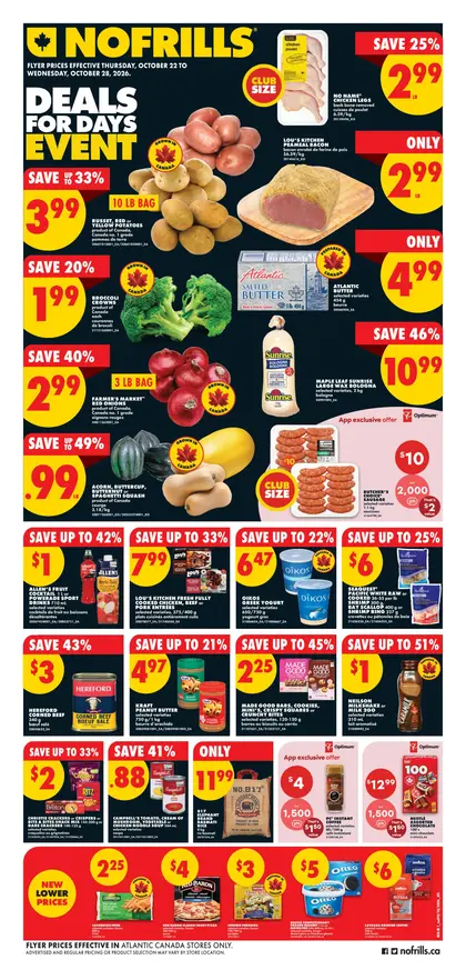 No Frills Weekly Flyer - Valid Thursday, October 22 - Wednesday, October 28