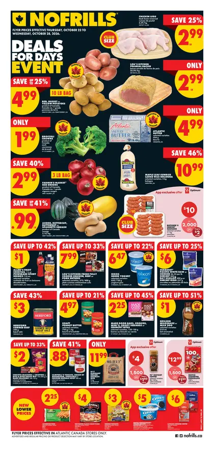 No Frills Weekly Flyer - Valid Thursday, October 22 - Wednesday, October 28
