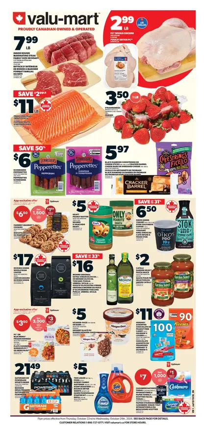Valu-Mart Weekly Flyer - Valid Thursday, October 22 - Wednesday, October 28