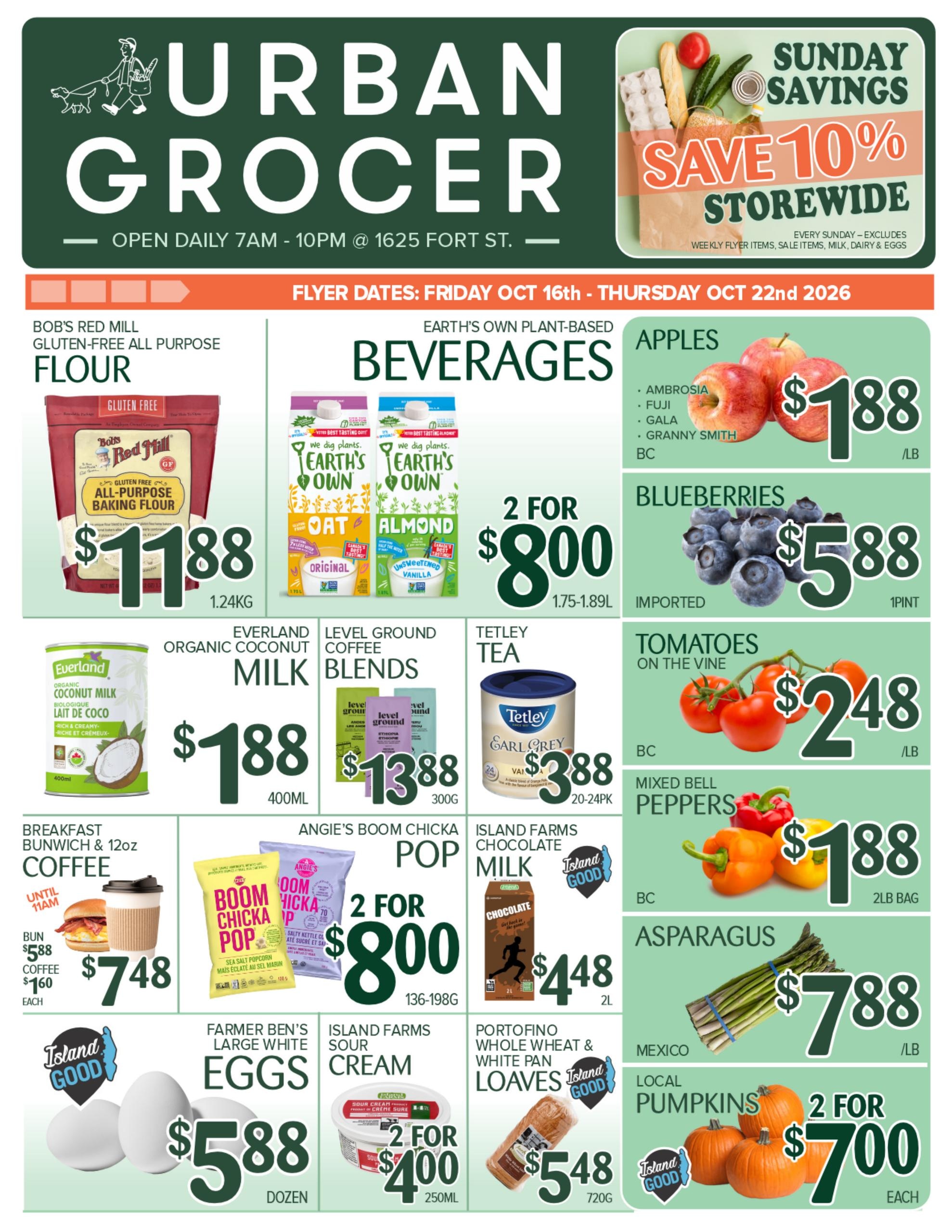 Urban Grocer flyer page 1
