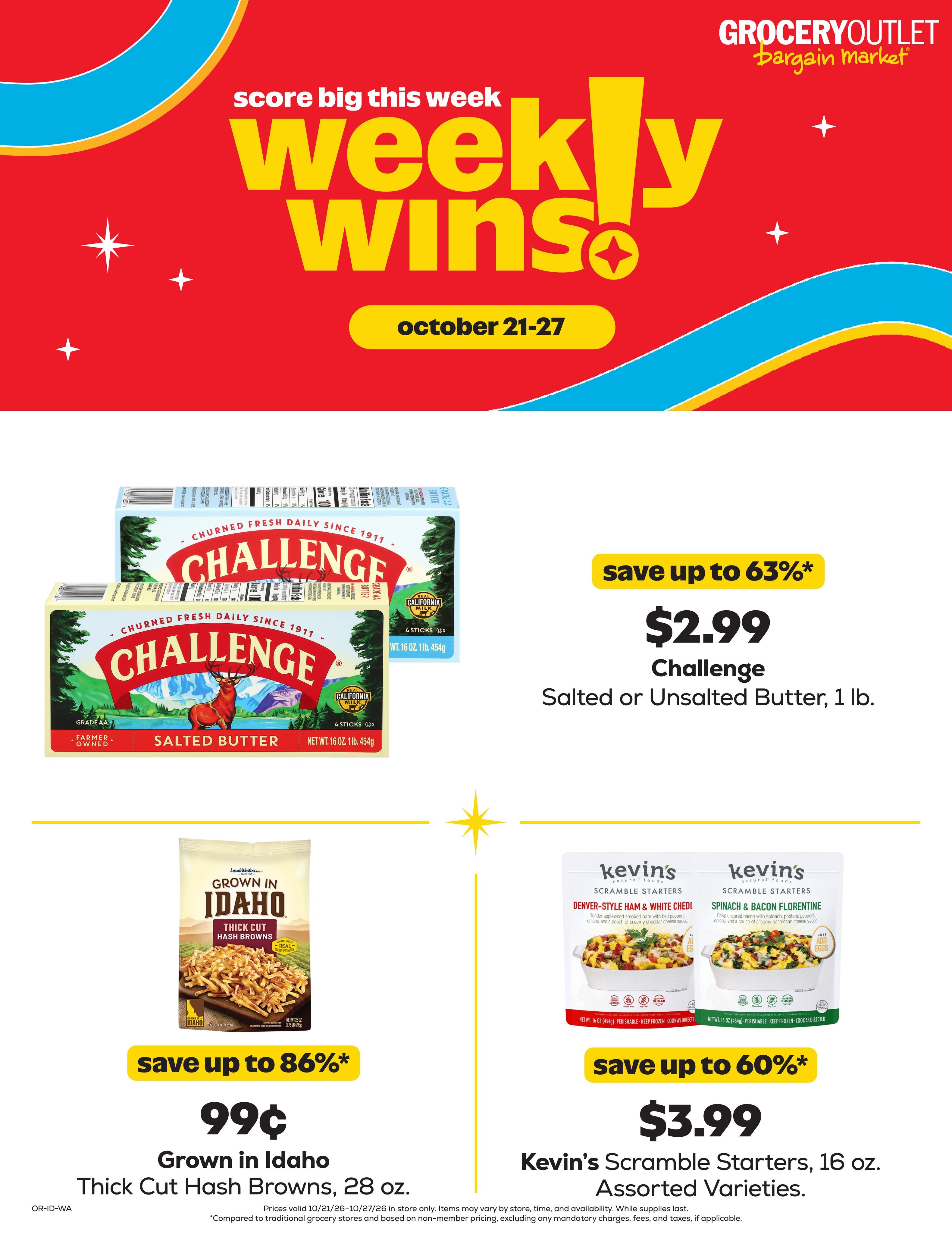 Grocery Outlet weekly ad page 1