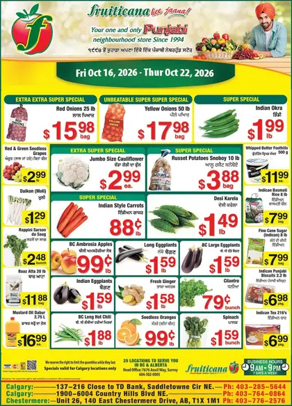 Fruiticana Indexed Weekly