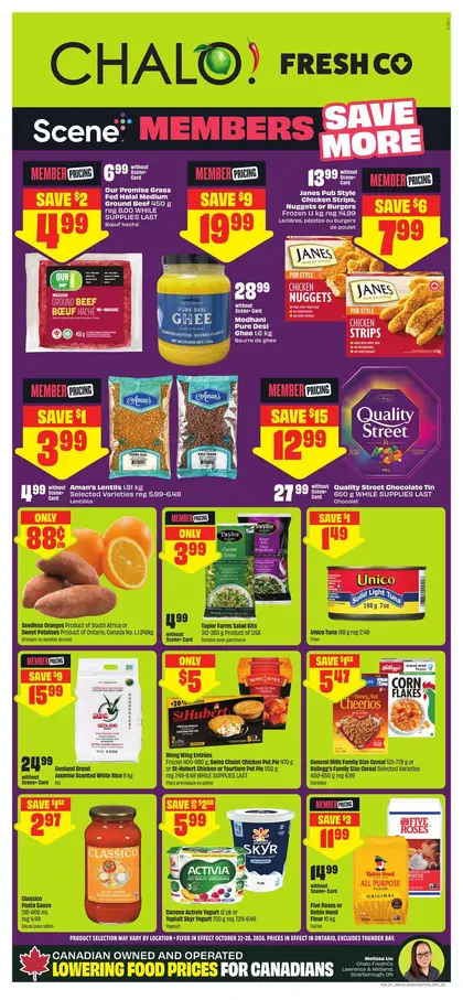 Chalo FreshCo Weekly eFlyer 10/22 - 10/28