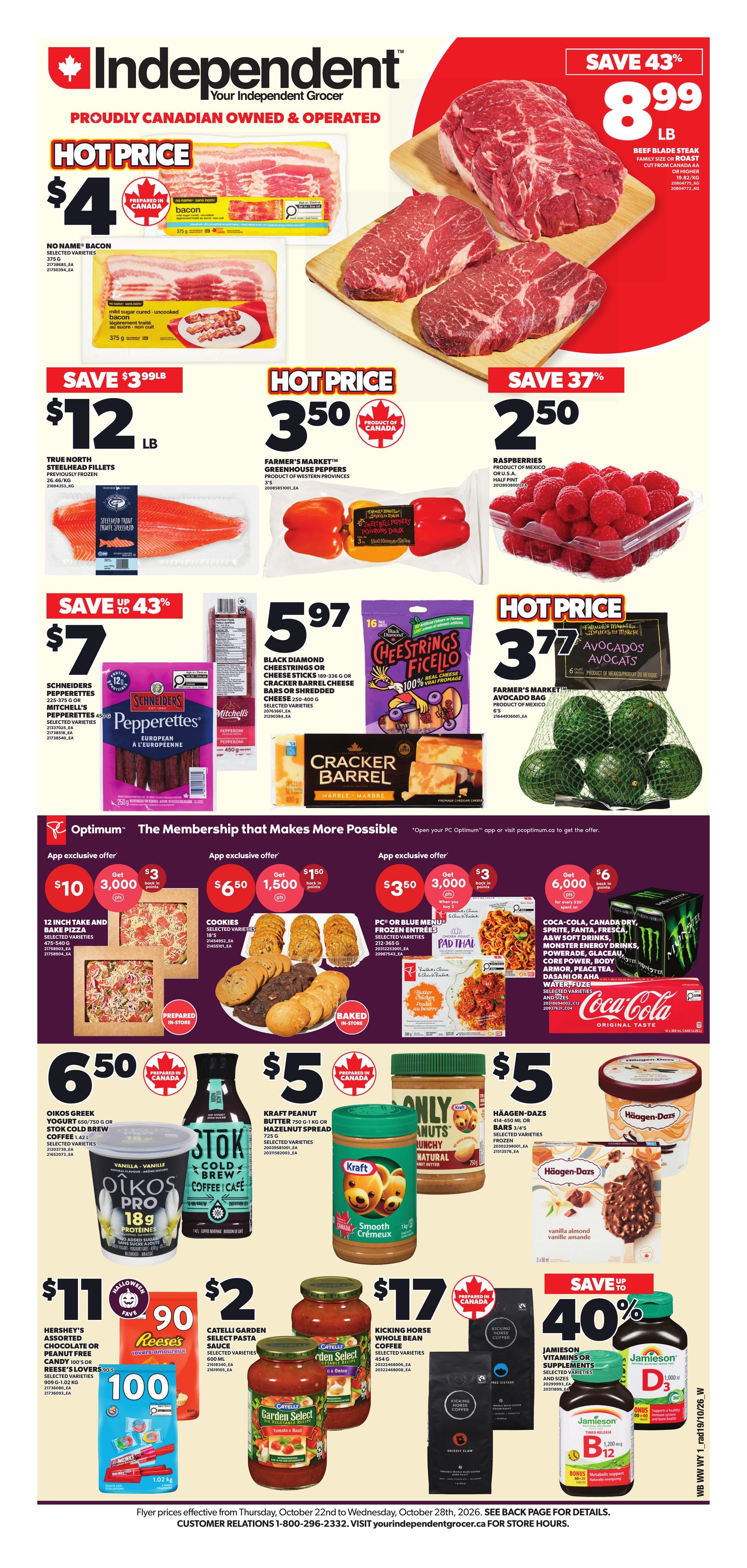 Your Independent Grocer flyer page 1