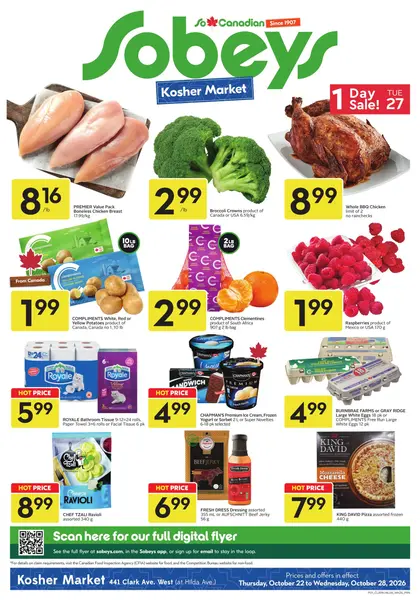 Sobeys Weekly eFlyer 10/22 - 10/28