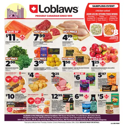 Loblaws Weekly Flyer - Valid Thursday, October 22 - Wednesday, October 28