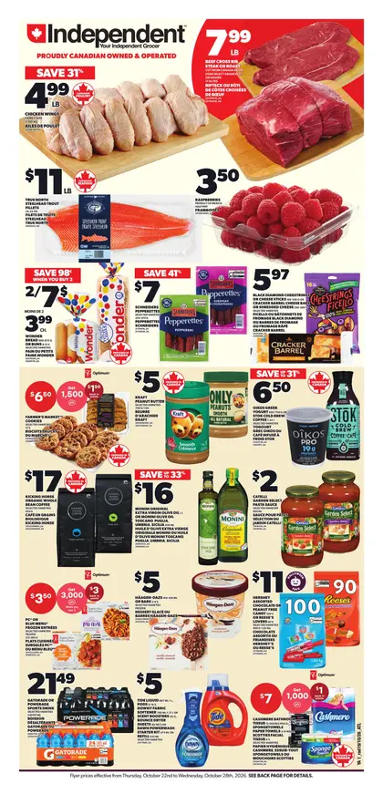 Your Independent Grocer Weekly Flyer - Valid Thursday, October 22 - Wednesday, October 28