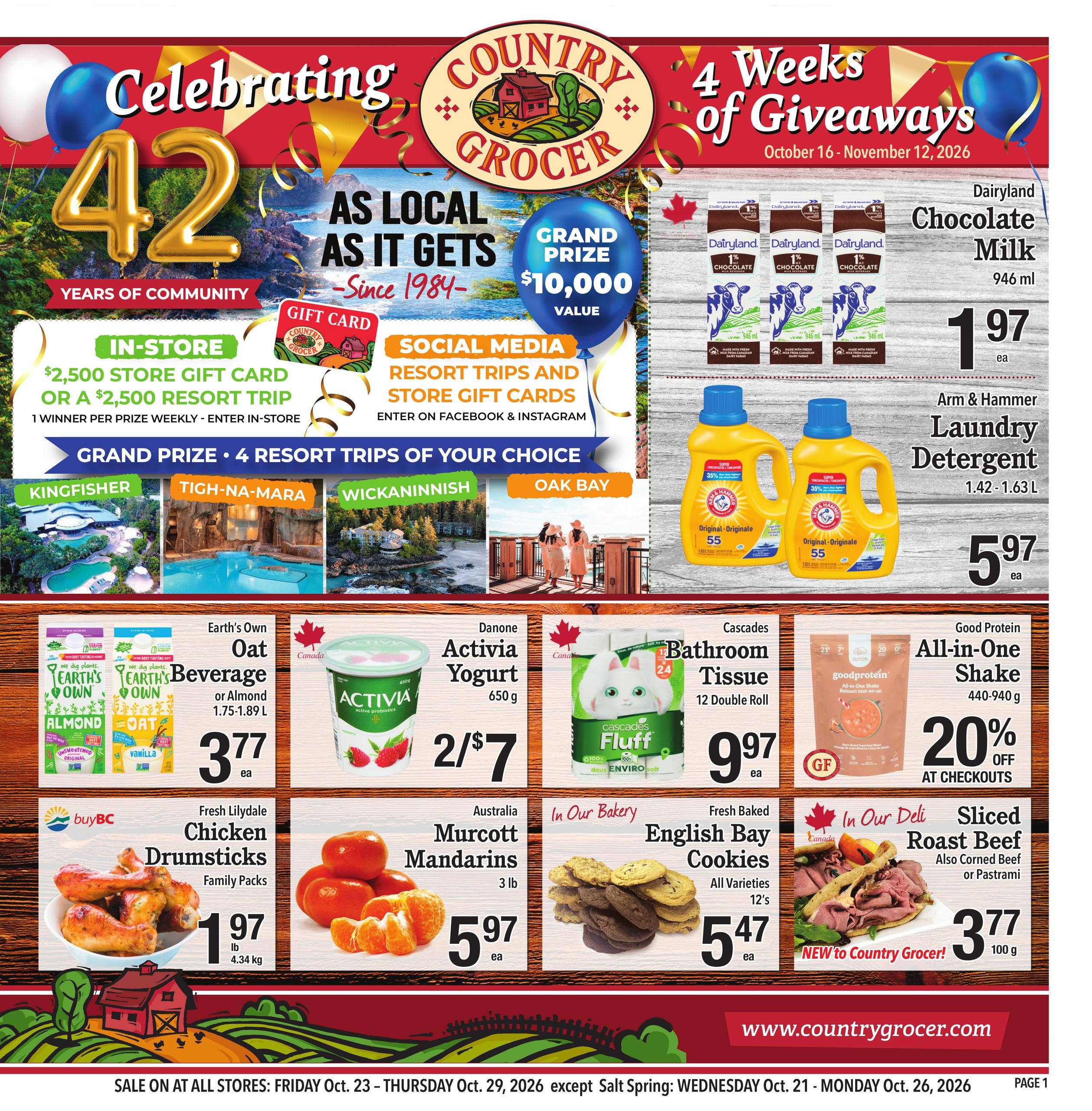 Country Grocer flyer page 1
