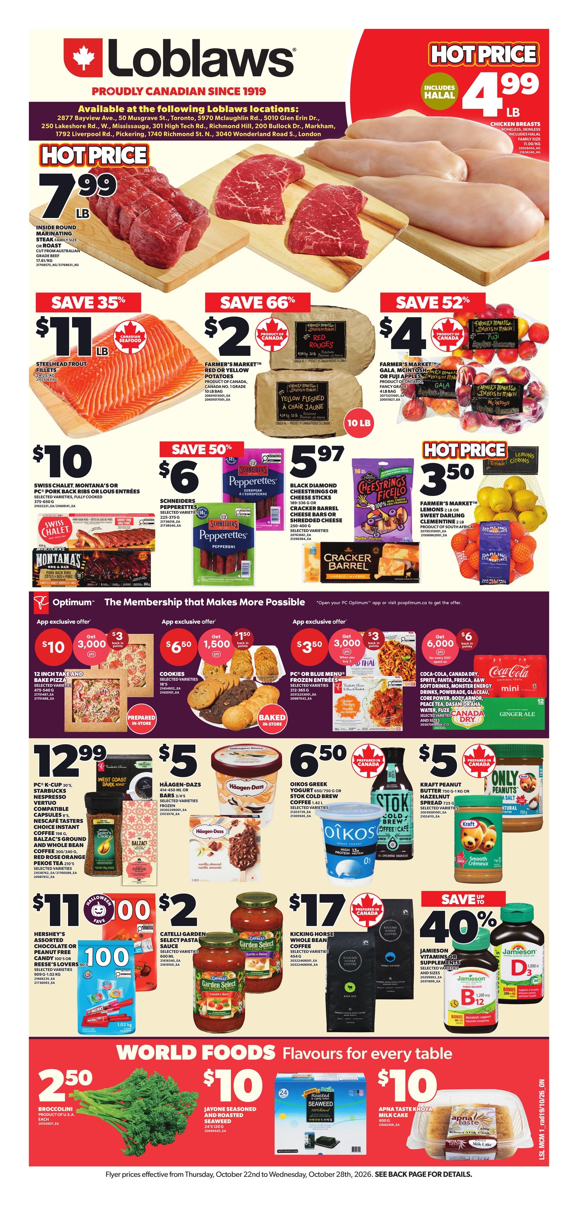 Loblaws flyer page 1