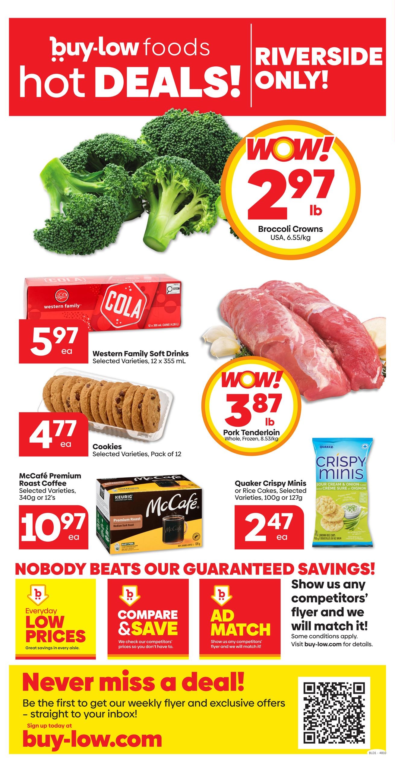 Buy-Low Foods flyer page 1