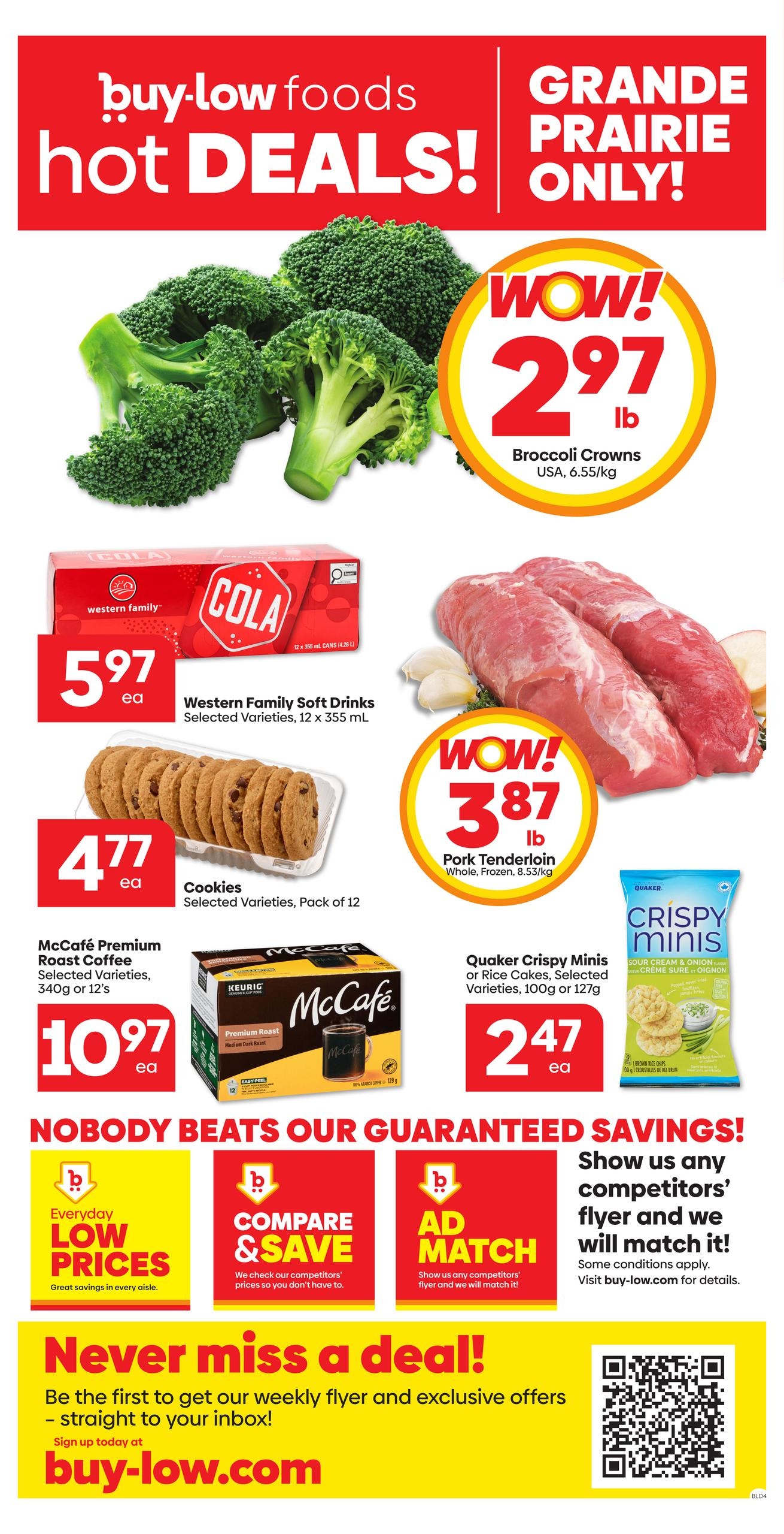 Buy-Low Foods flyer page 1