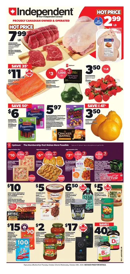 Your Independent Grocer Weekly Flyer - Valid Thursday, October 22 - Wednesday, October 28