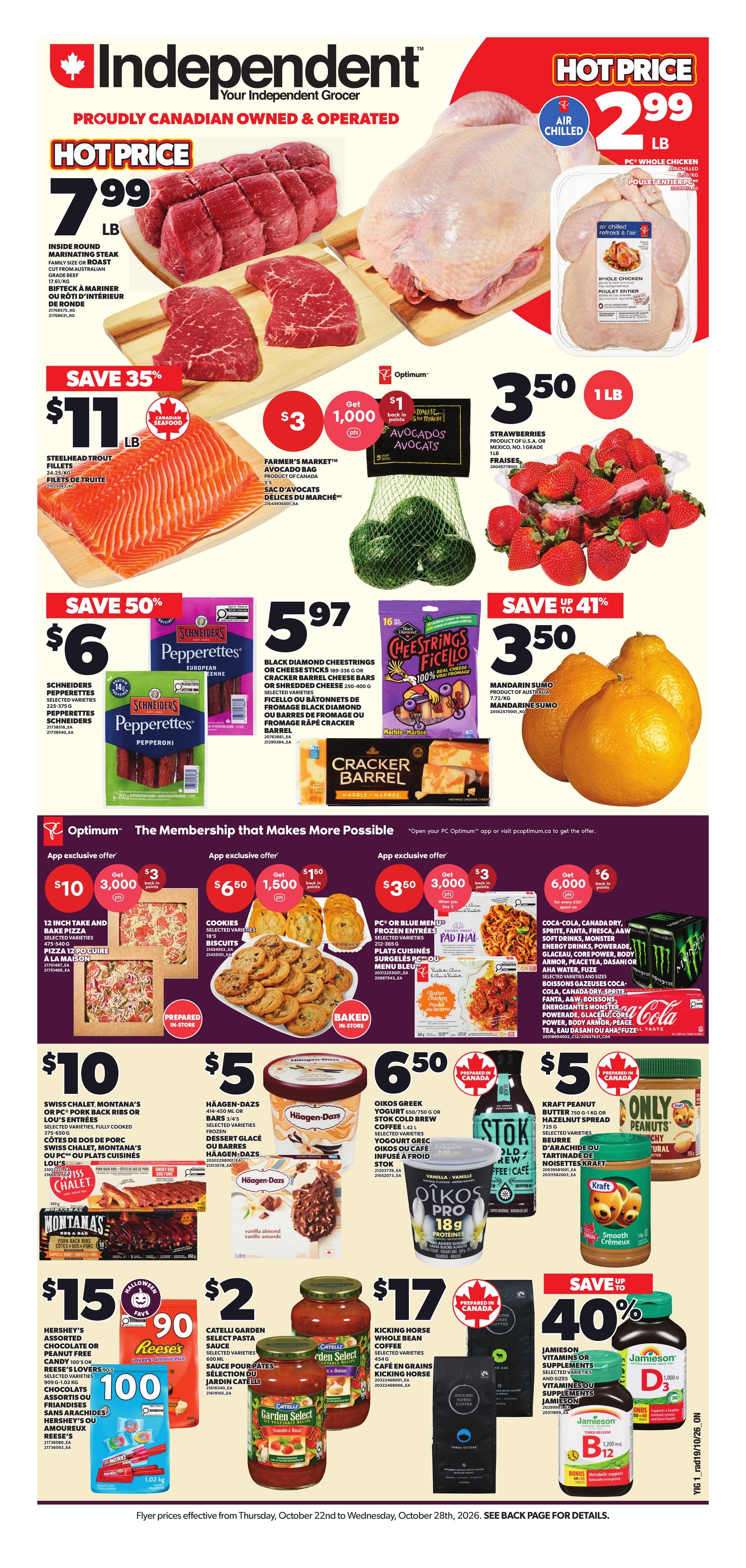 Your Independent Grocer flyer page 1