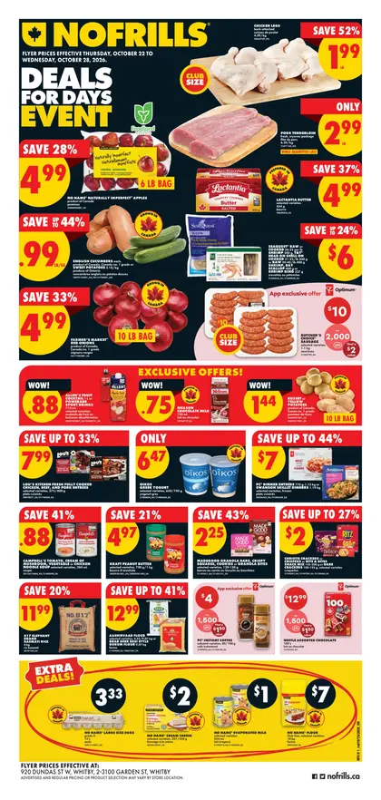 No Frills Weekly Flyer - Valid Thursday, October 22 - Wednesday, October 28