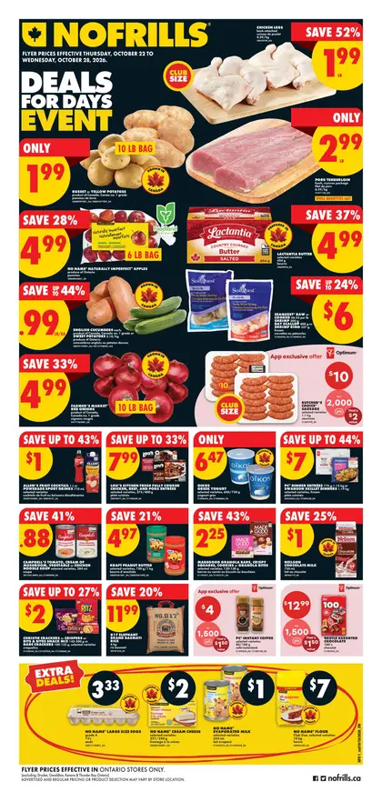 No Frills Weekly Flyer - Valid Thursday, October 22 - Wednesday, October 28