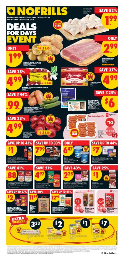 No Frills Weekly Flyer - Valid Thursday, October 22 - Wednesday, October 28