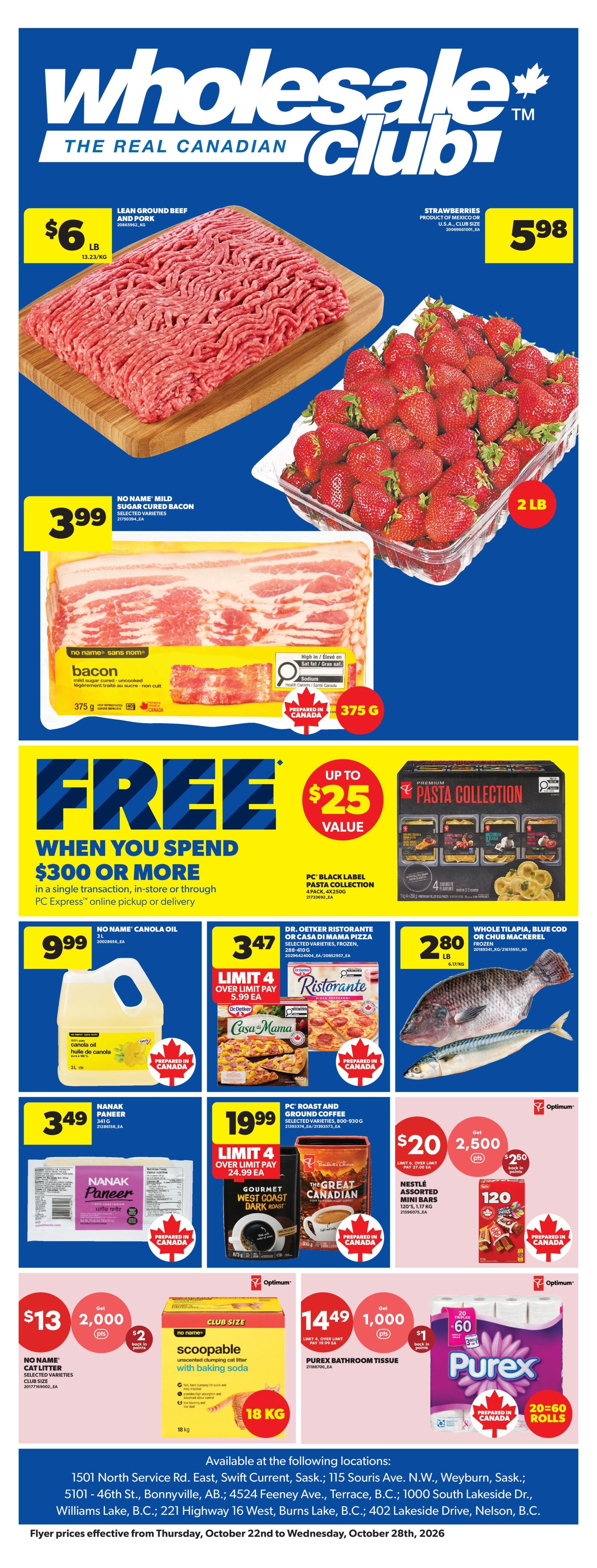 Wholesale Club and Club Entrepôt flyer page 1