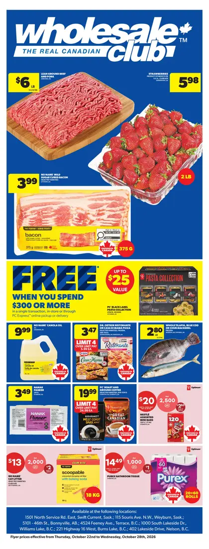 Wholesale Club and Club Entrepôt Weekly Flyer - Valid Thursday, October 22 - Wednesday, October 28