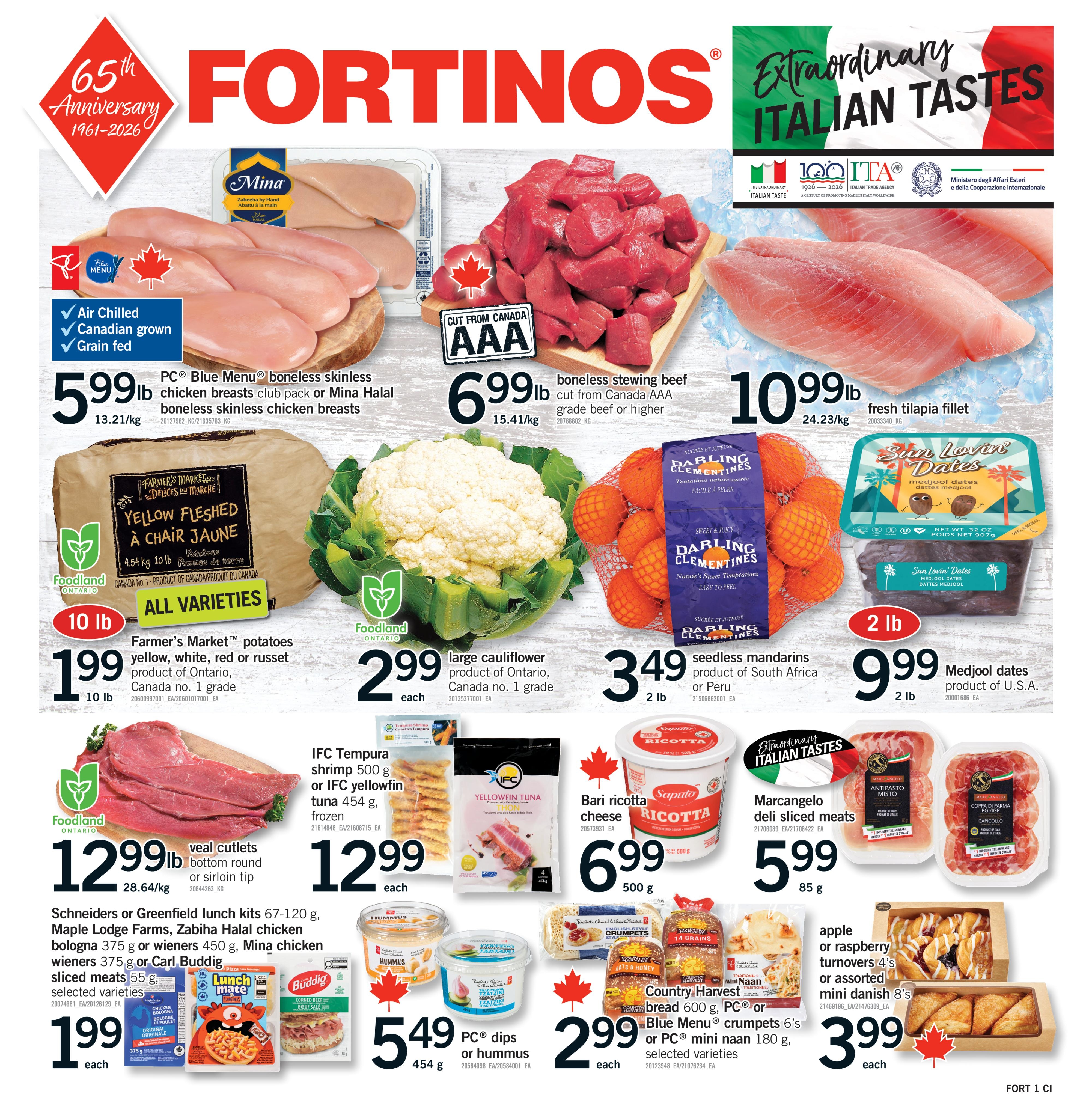 Fortinos flyer page 1